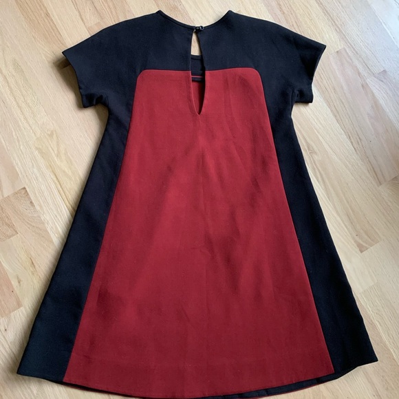 Kate spade red black dress sz 00 XS S keyhole back cute - Picture 3 of 11